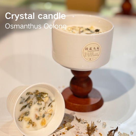 Osmanthus Oolong-  courage crystal candel