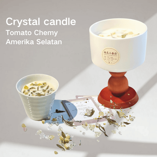 South American cherry tomatoes -- wealth crystal candle